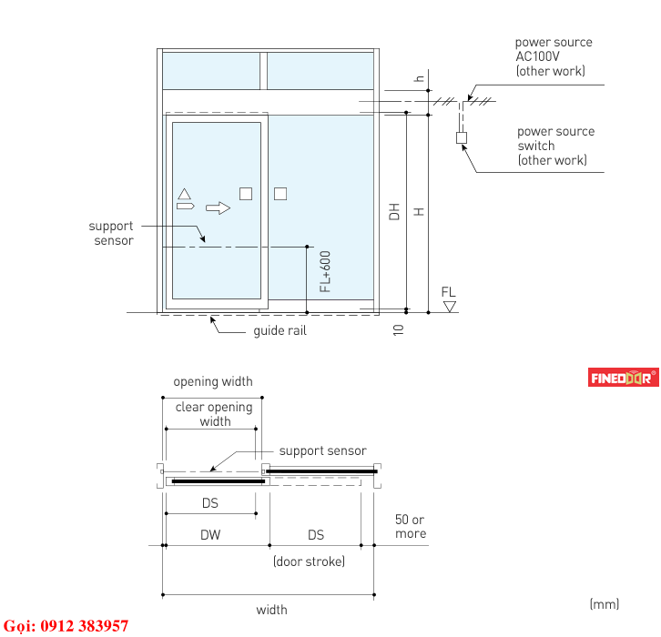 Cửa kính trượt Nabco DS60