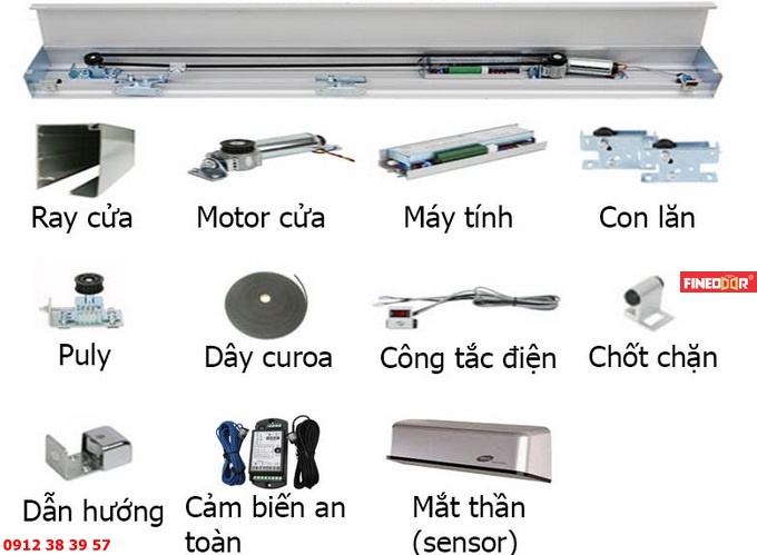 Cửa kính trượt tự động KTH - TH2600, Cửa tự động, cửa trượt tự động, KTH TH - 2600